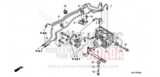MODULATEUR ABS CB600FA39 de 2009